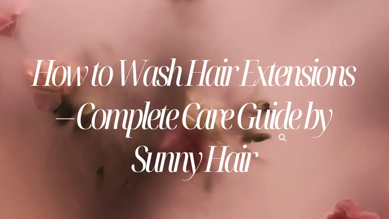 How to Wash Hair Extensions – Complete Care Guide by Sunny Hair