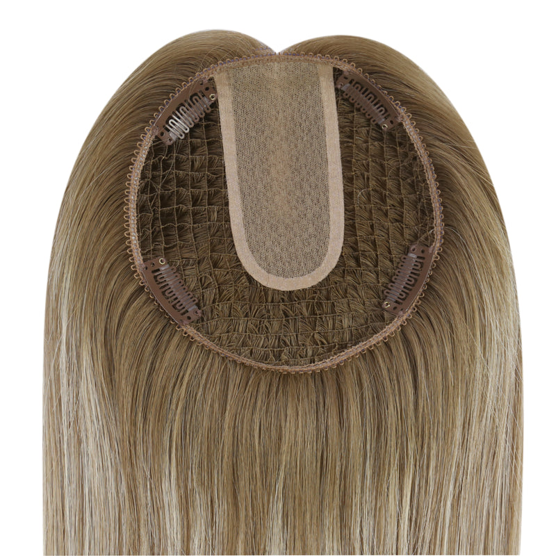 Virgin Hair Fishnet Topper Hair 6*6inch