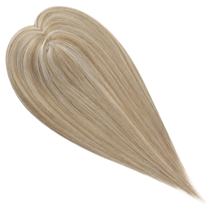 [Pre Sale] Virgin Hair Fishnet Mono Topper Blonde mix Dark Blonde #P8/60