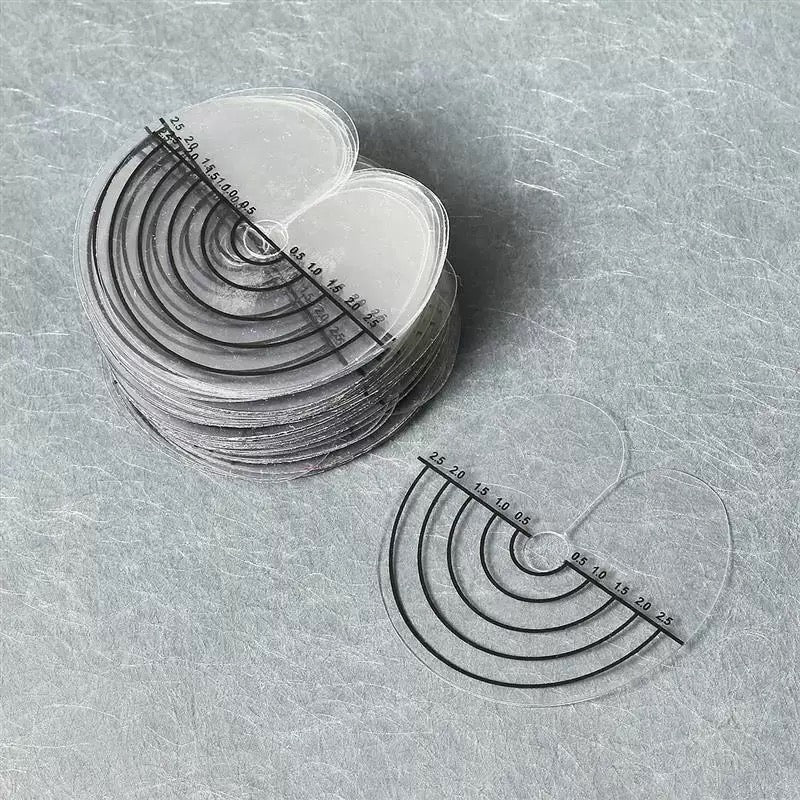 Single Hole Round Spacer Template Heat Shield Guards for Hair Extension Bonding