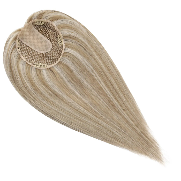 [Pre Sale] Virgin Hair Fishnet Mono Topper Blonde mix Dark Blonde #P8/60