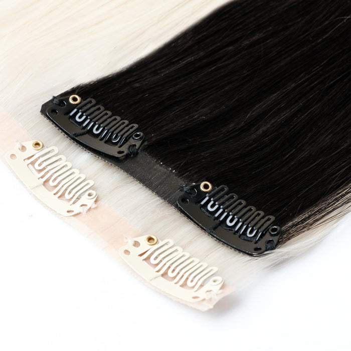 [Pre Sale] Genius PU Clip in Hair Extensions Best Clip in Hair Balayage Blonde #3/8/22