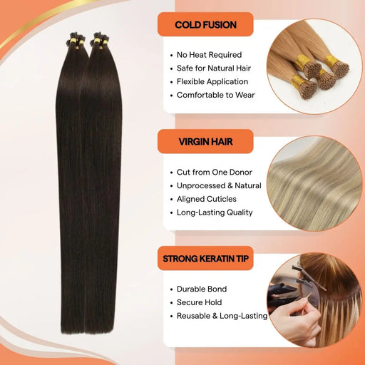 i-tip-hair-extensions,human hair extensions,dark brown hair extensions