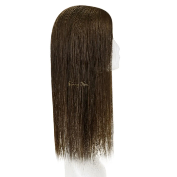 Fishnet Hair Topper With Silk Top,human hair topper,high quality virgin hair extensions,hair topper,women hair topper,wig,hair topper silk base,hair topper human hair,hair extensions,clip in hair extensions,human hair extensions,extensions hair,best hair extensions,brown hair topper,dark brown hair topper,Low-maintenance fishnet hairpiece,Fishnet hairpiece for alopecia,Multi-style fishnet topper