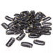 Black Metal Snap U-Shape Hair Clips