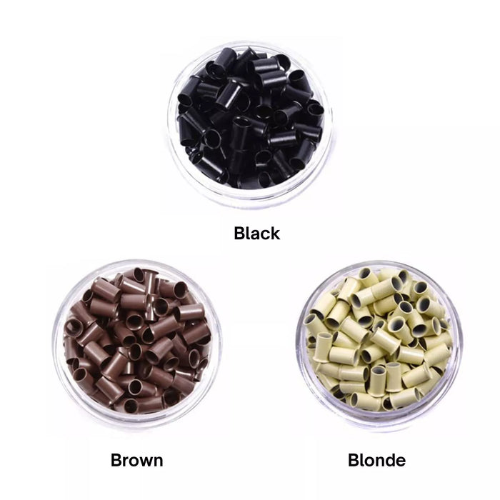 Non-Silicone Microbeads Micro Rings for Itip Hair Extensions Installation