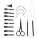 Professional Hair Extensions Tool Kit Seventeen-Piece
