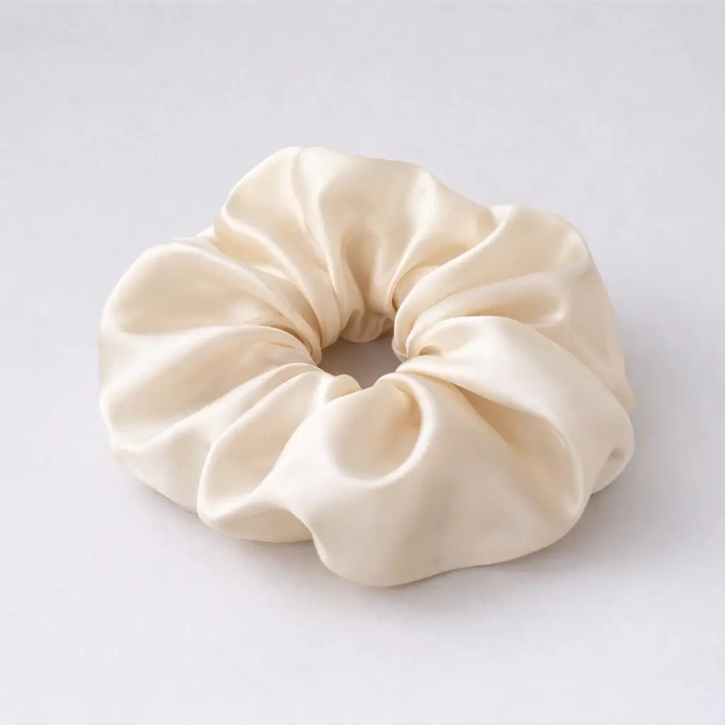 Silk Satin Scrunchies – 3-Piece Set