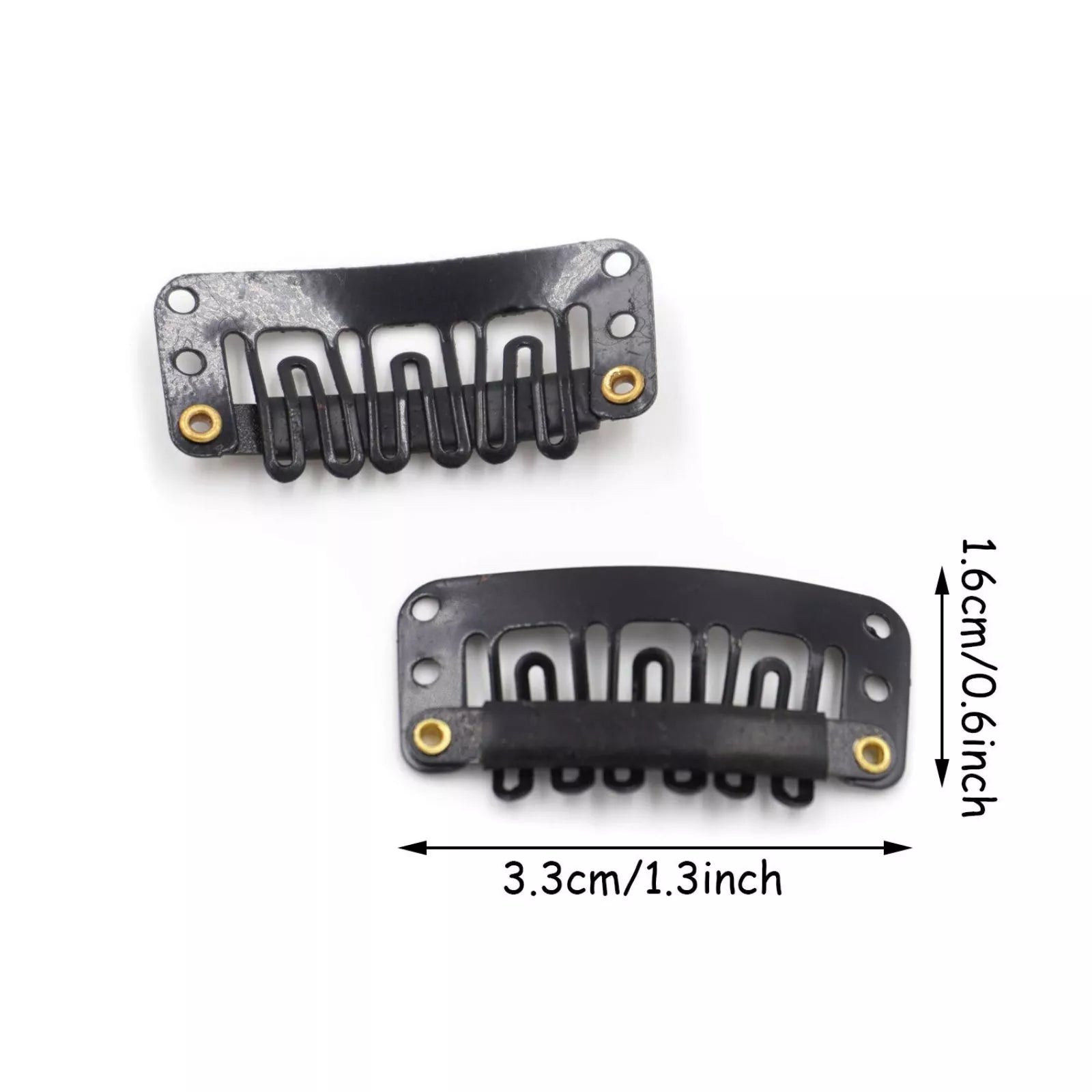 Metal Snap U-Shape Hair Clips for Toppers