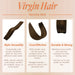 machine made Weft Hair Extensions Human Hair