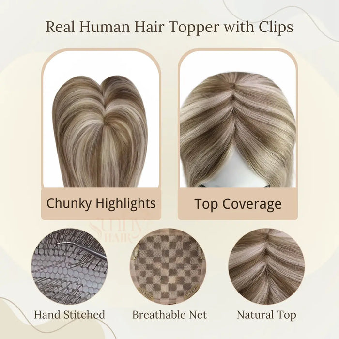premium hair toppers for volume and length