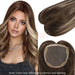 5x5 inch mono base human hair toppers