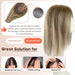 blonde human hair topper