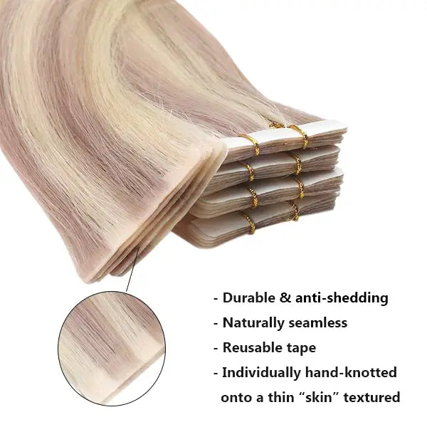 seamless tape in hair extensions