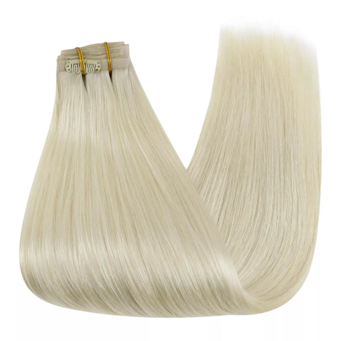 [Pre-Sale] Injection PU Clip in Hair Extensions Best Clip in Hair Blonde#1000