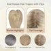 blonde highlights human hair toppers, added fullness and thickness, clip in hair extensions for instant volume, premium quality human hair for styling, natural look and feel, effortless installation hair extensions, seamless blend for a flawless finish