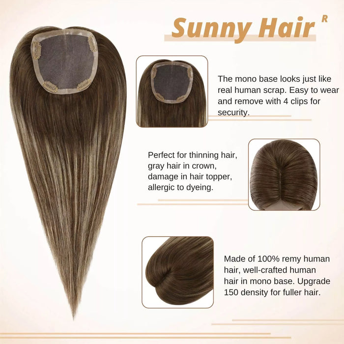 thick human hair toppers
