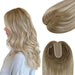 washable human hair topper for women