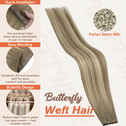 butterfly_weft_hair_extensions,buterfly hair ,weft hair extensions