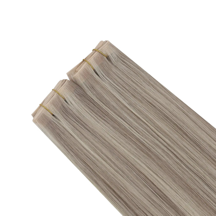 butterfly weft hair extensions,weft hair extensions,pu hole weft,human hair weft