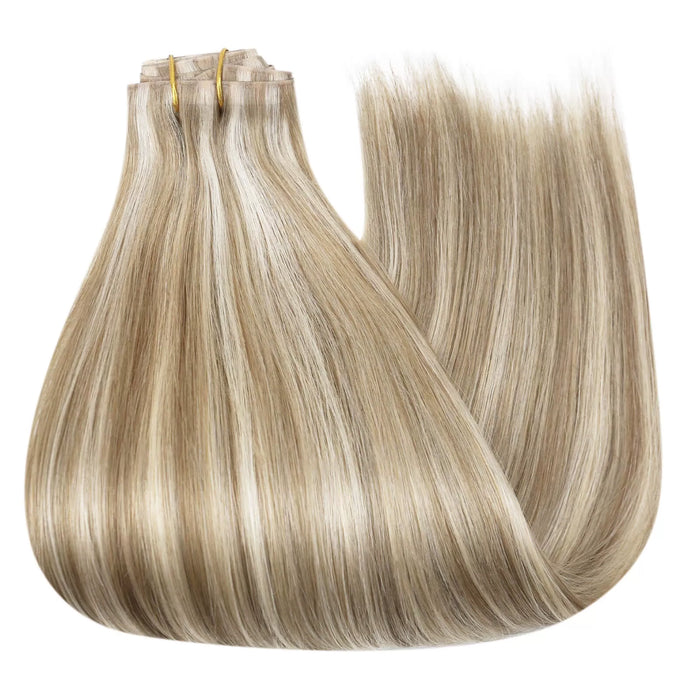 [Pre-Sale] Injection PU Clip in Hair Extensions Best Clip in Hair with Blonde Highlights#P16/22