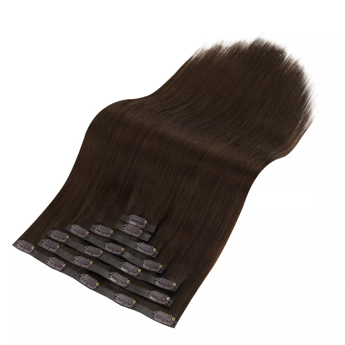 [Pre-Sale] Injection PU Clip in Hair Extensions Best Clip in Hair Brown#4