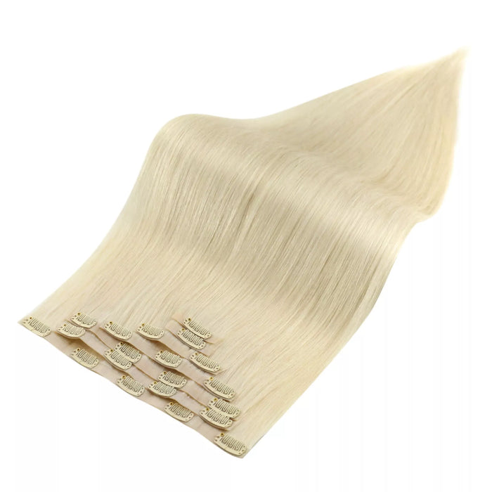[Pre-Sale] Injection PU Clip in Hair Extensions Best Clip in Hair Blonde#60