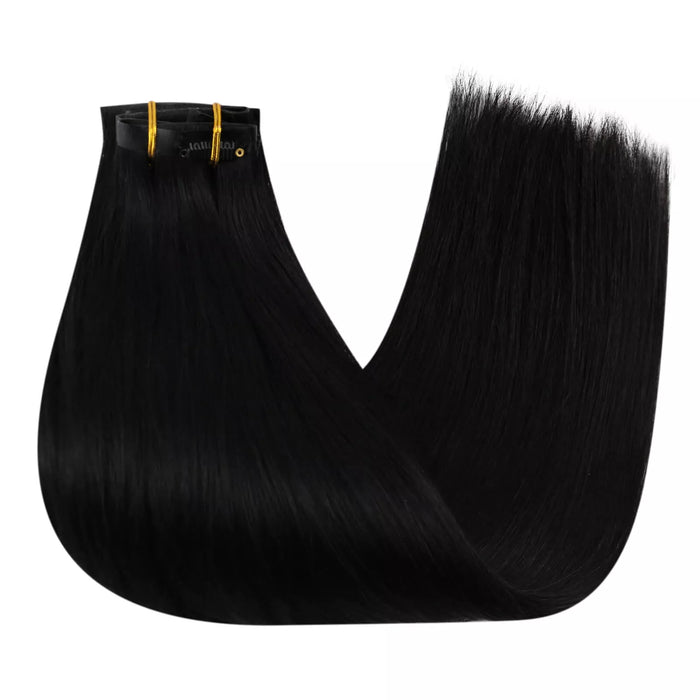 [Pre-Sale] Injection PU Clip in Hair Extensions Best Clip in Hair Jet Black#1