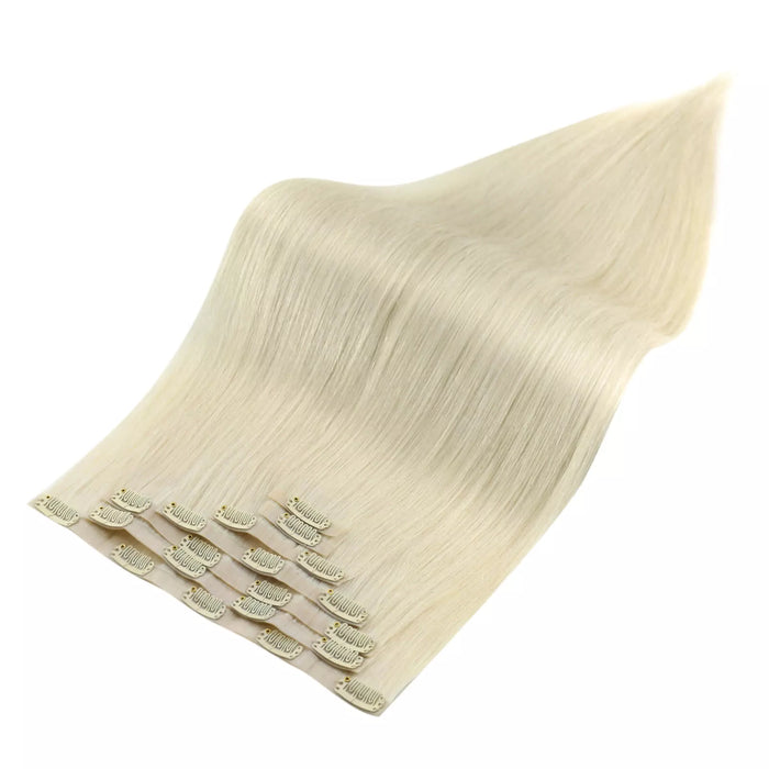 [Pre-Sale] Injection PU Clip in Hair Extensions Best Clip in Hair Blonde#1000