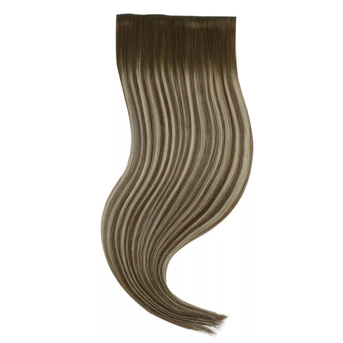 [Pre-Sale] Injection PU Clip in Hair Extensions Best Clip in Hair Balayage Blonde#3/8/22