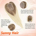 hand tied hair topper remy human hair