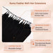 feather weft hair extensions for black hair