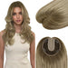 Hair Topper for Thinning Crown Fishnet Base
