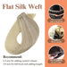 flat_silk-weft_hair,sew in hair extension