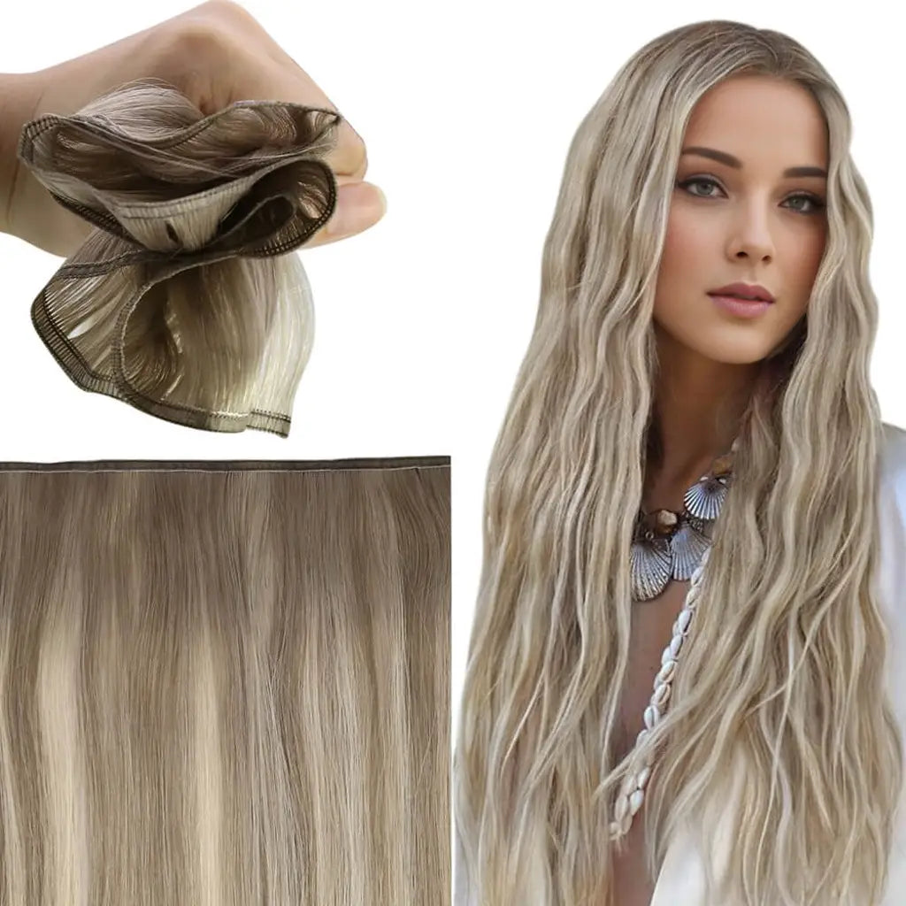 weft hair extensions,sew in hair extensions,balayage hair color