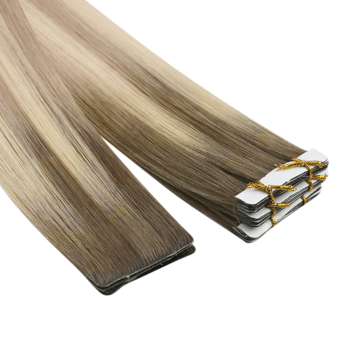 tape in hair extensions invisible seamless virgin human hair