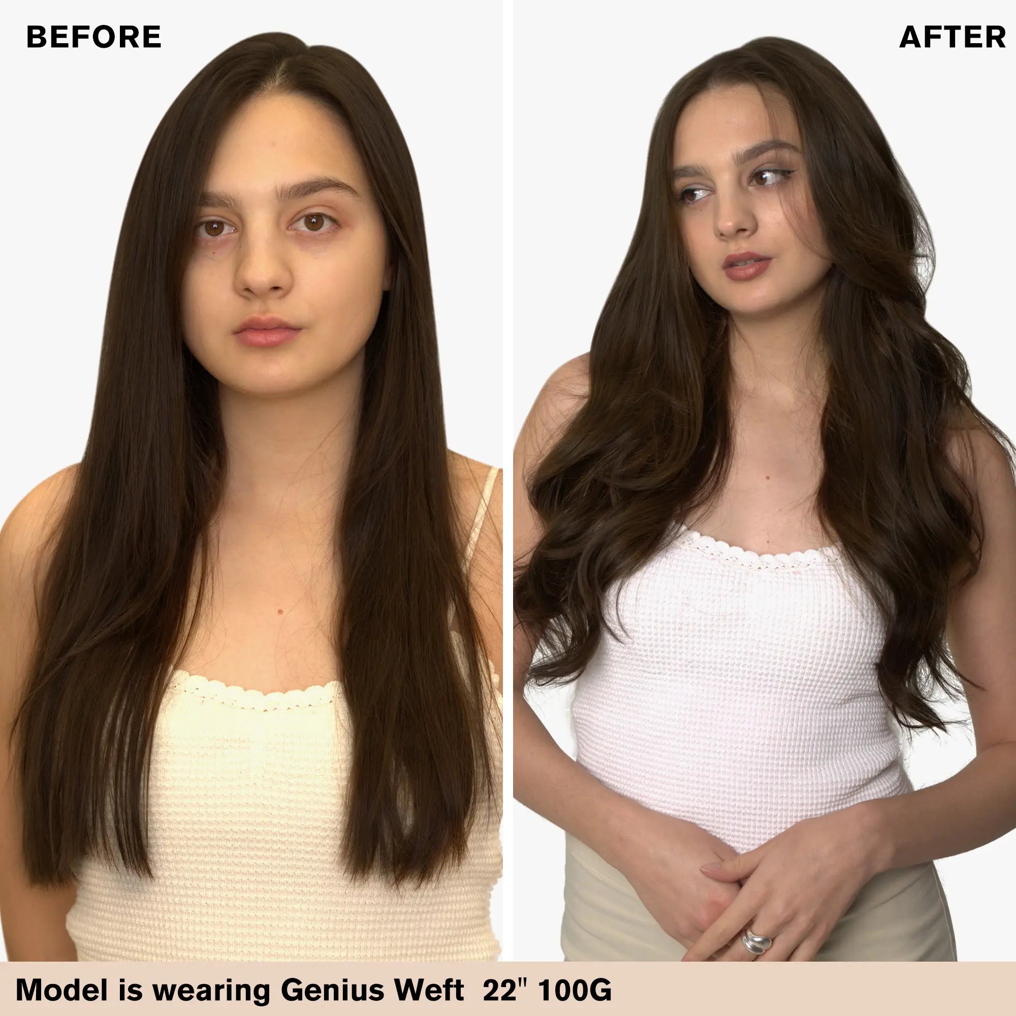 Sunny Hair Genius Weft Extensions 100% Virgin Human Hair Darkest Brown #2