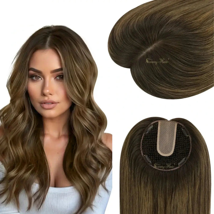 fishnet human hair toppers