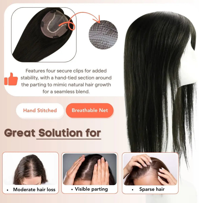 hair topper for top of head