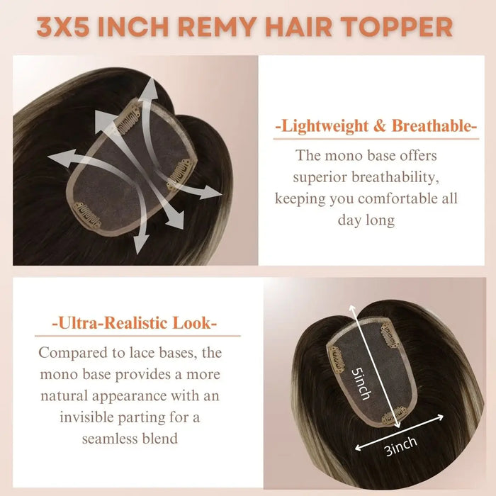 hair topper for thin fine hair