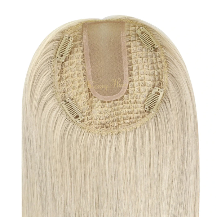 human hair topper for fine hair