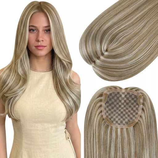 hair toppers brown hair with blonde highlights