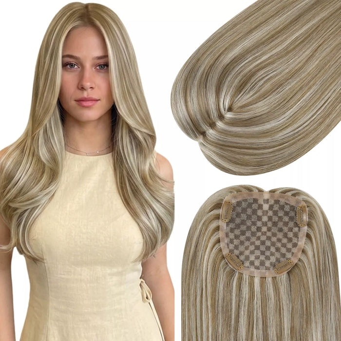 hair toppers brown hair with blonde highlights