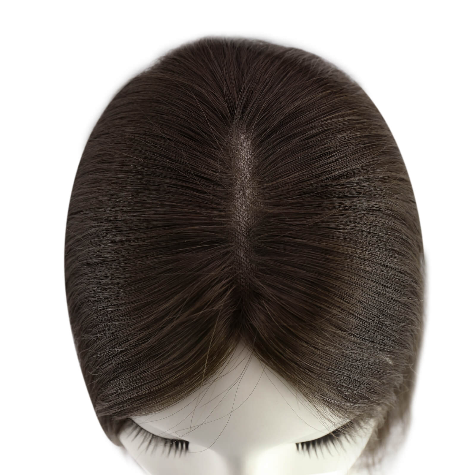 virgin human hair topper for women