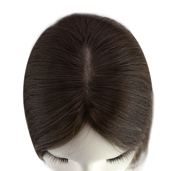 virgin human hair topper for women
