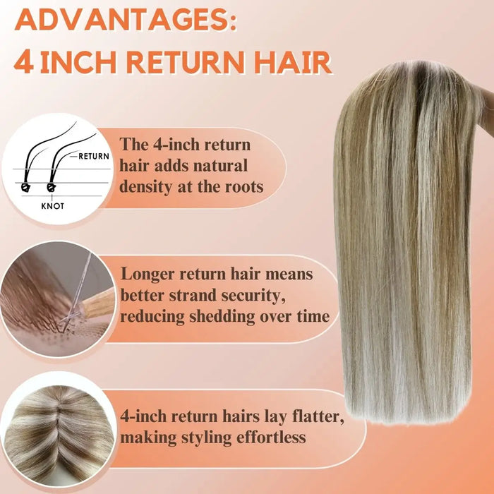 luxury human hair topper
