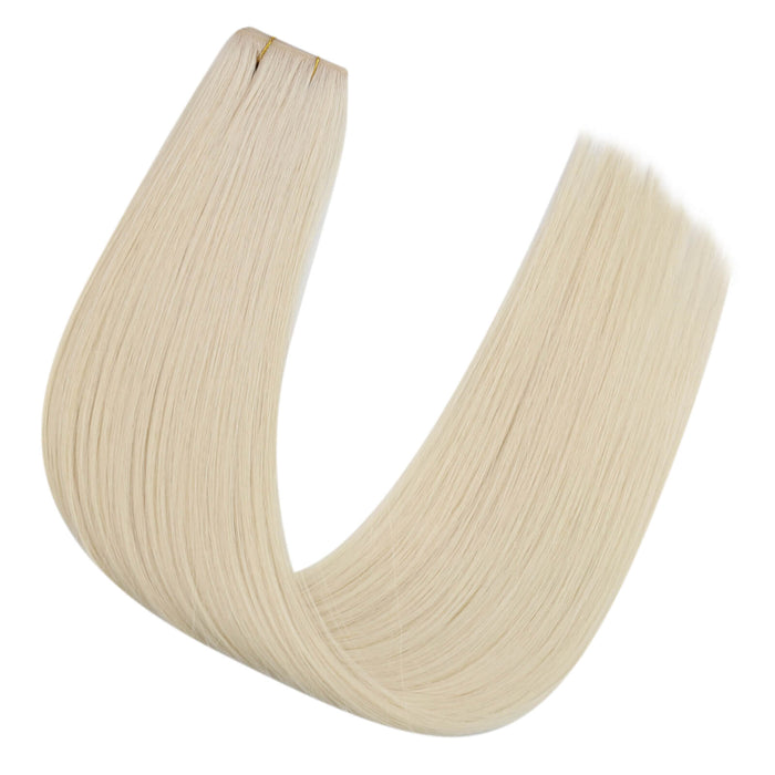 weft hair extensions, sew in weft hair, blonde hair extensions, invisible weft hair, hair extensions, invisible weft extensions, pu wefts hair extensions, human hair extension