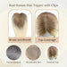 lightweight hair topper ombre brown blonde