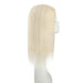 human hair topper for crown coverage