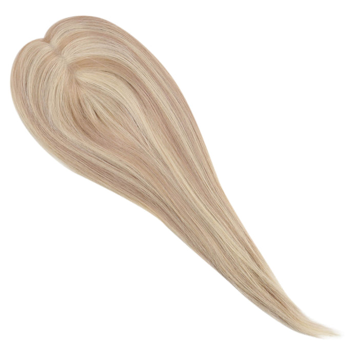 handmade human hair topper